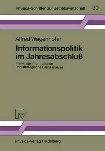 Informationspolitik im Jahresabschluß cover