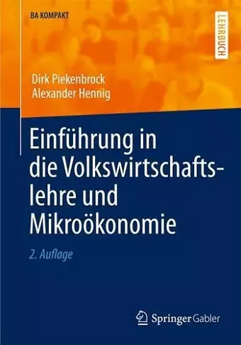 Einführung in die Volkswirtschaftslehre und Mikroökonomie cover