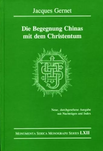 Die Begegnung Chinas mit dem Christentum cover