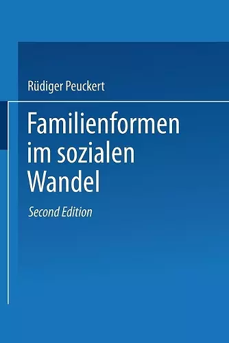 Familienformen im sozialen Wandel cover
