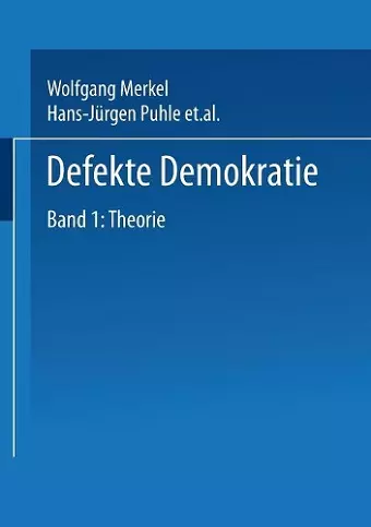 Defekte Demokratie cover
