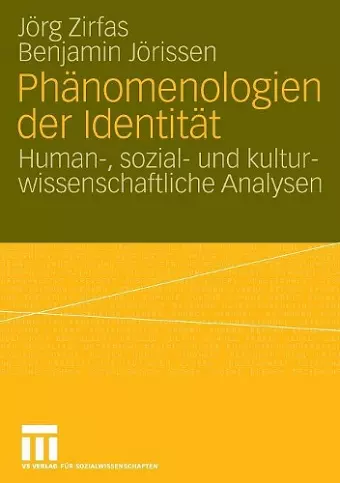 Phänomenologien der Identität cover