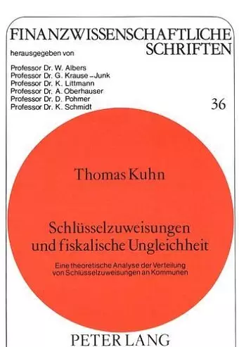 Schluesselzuweisungen Und Fiskalische Ungleichheit cover