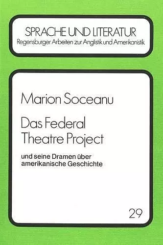 Das Federal Theatre Project cover