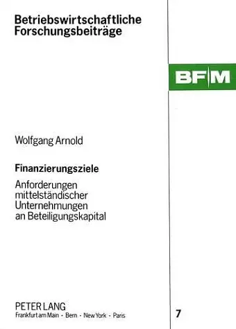 Finanzierungsziele cover