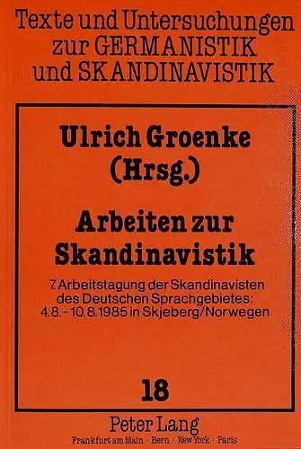 Arbeiten Zur Skandinavistik cover