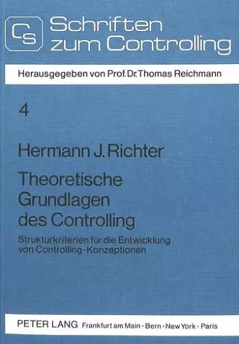 Theoretische Grundlagen Des Controlling cover