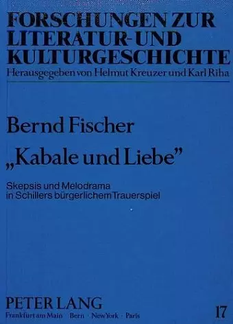 «Kabale Und Liebe» cover