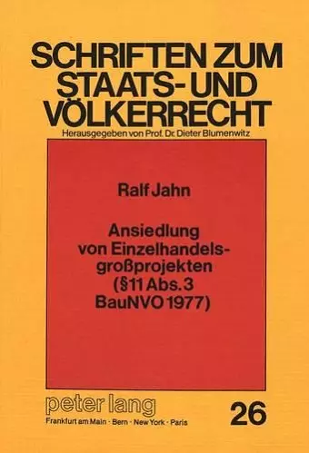 Ansiedlung Von Einzelhandelsgrossprojekten ( 11 Abs. 3 Baunvo 1977) cover