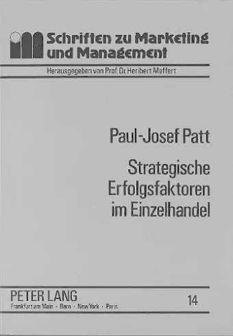 Strategische Erfolgsfaktoren Im Einzelhandel cover