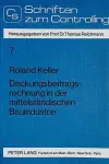 Deckungsbeitragsrechnung in Der Mittelstaendischen Bauindustrie cover