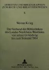 Der Verband Der Bibliotheken Des Landes Nordrhein-Westfalen Von Seiner Gruendung Bis Zum Sommer 1964 cover