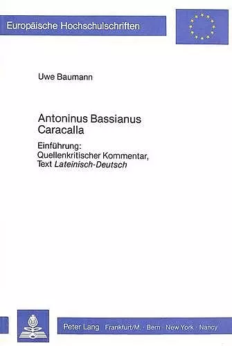 Antoninus Bassianus Caracalla cover