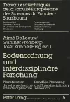 Bodenordnung Und Interdisziplinaere Forschung cover