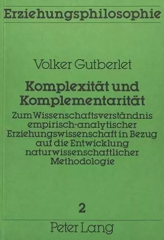 Komplexitaet Und Komplementaritaet cover