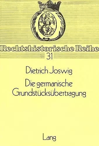 Die Germanische Grundstuecksuebertragung cover