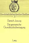 Die Germanische Grundstuecksuebertragung cover