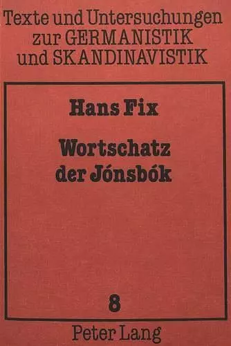 Wortschatz Der Jónsbók cover