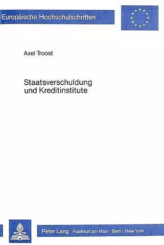 Staatsverschuldung Und Kreditinstitute cover