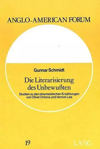 Die Literarisierung Des Unbewussten cover