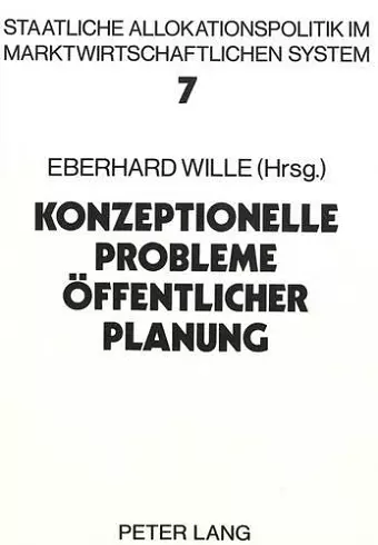 Konzeptionelle Probleme Oeffentlicher Planung cover