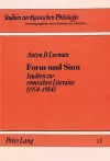 Form Und Sinn cover