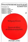 Steuern ALS Mittel Der Einkommenspolitik cover