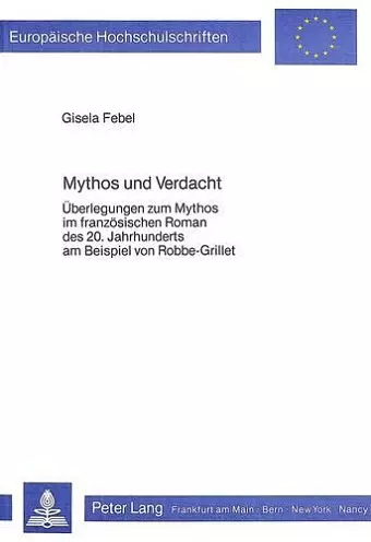 Mythos Und Verdacht cover