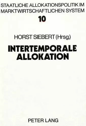 Intertemporale Allokation cover