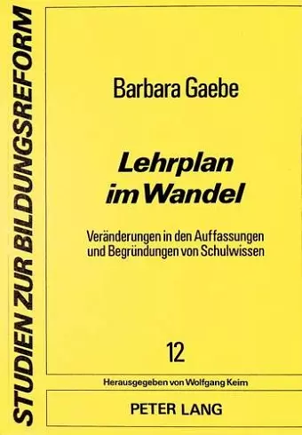 Lehrplan Im Wandel cover