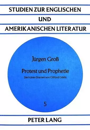 Protest Und Prophetie cover