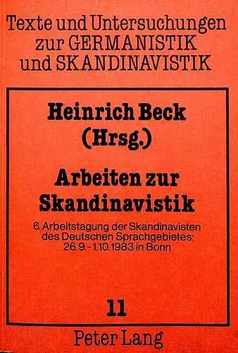 Arbeiten Zur Skandinavistik cover