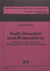 Individualitaet Und Romanform cover