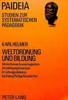 Weltordnung Und Bildung cover