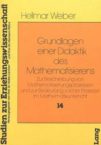 Grundlagen Einer Didaktik Des Mathematisierens cover