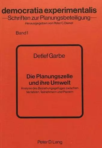 Die Planungszelle Und Ihre Umwelt cover