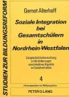 Soziale Integration Bei Gesamtschuelern in Nordrhein-Westfalen cover