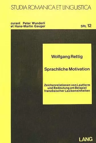 Sprachliche Motivation cover