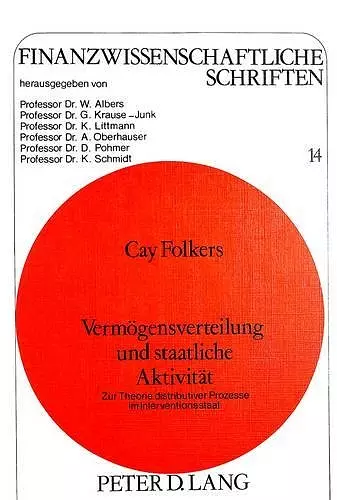 Vermoegensverteilung Und Staatliche Aktivitaet cover