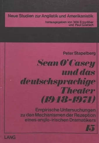 Sean O'Casey Und Das Deutschsprachige Theater (1948-1974) cover