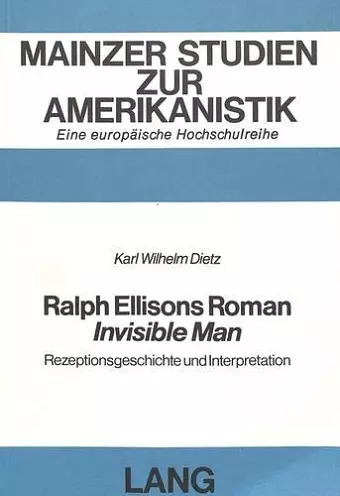 Ralph Ellisons Roman «Invisible Man» cover