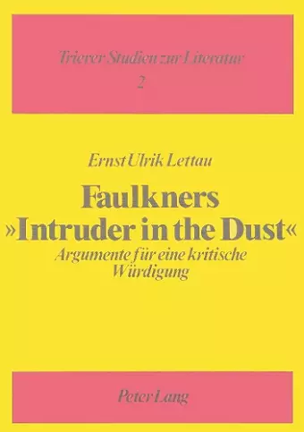 Willliam Faulkners Roman «Intruder in the Dust» cover