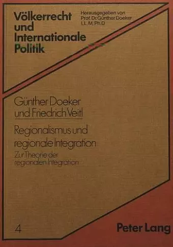 Regionalismus Und Regionale Integration cover