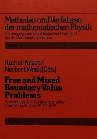 Free and Mixed Boundary Value Problems cover