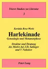 Harlekinade - Genealogie Und Metamorphose cover