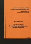 Die Literaturkritik Thomas Babington Macaulays Und Ihre Rezeption cover