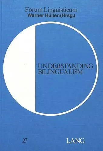 Understanding Bilingualism cover