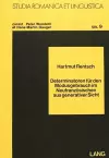 Determinatoren Fuer Den Modusgebrauch Im Neufranzoesischen Aus Generativer Sicht cover