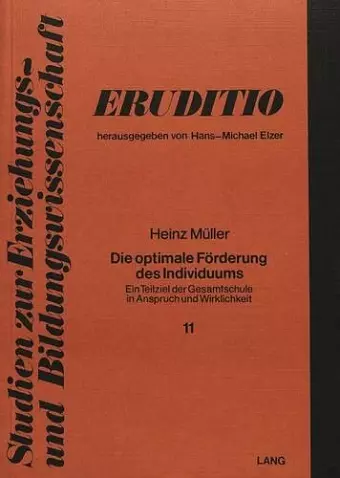 Die Optimale Foerderung Des Individuums cover