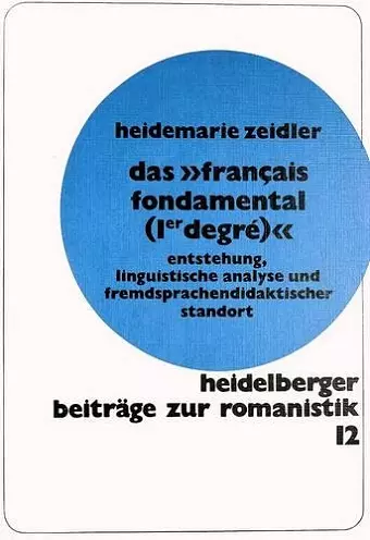 Das «Français Fondamental (1er Degré)» cover